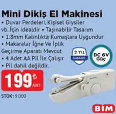 KUMTEL MİNİ DİKİŞ EL MAKİNESİ